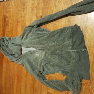 Girls gray zip up sweatshirt